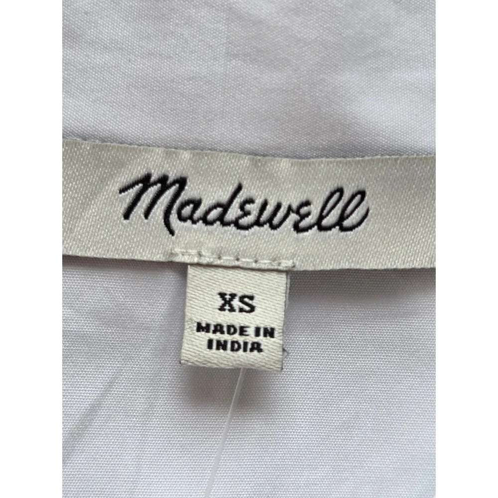 Madewell‎ Puff Sleeve Button Up Shirt Women XS White NWT $88 NW627